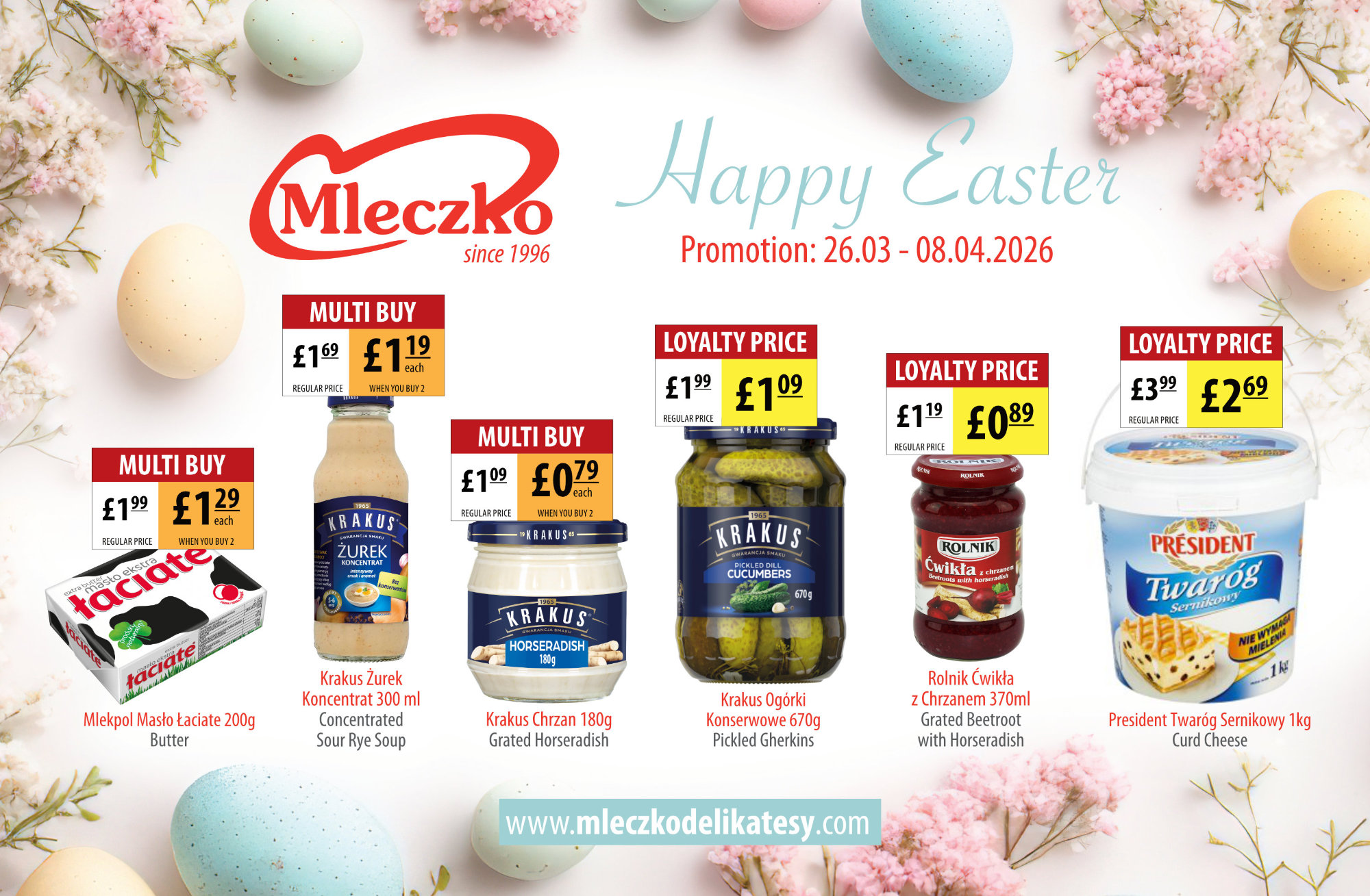 gazetka mleczko Easter 2026 2000px 1st page www